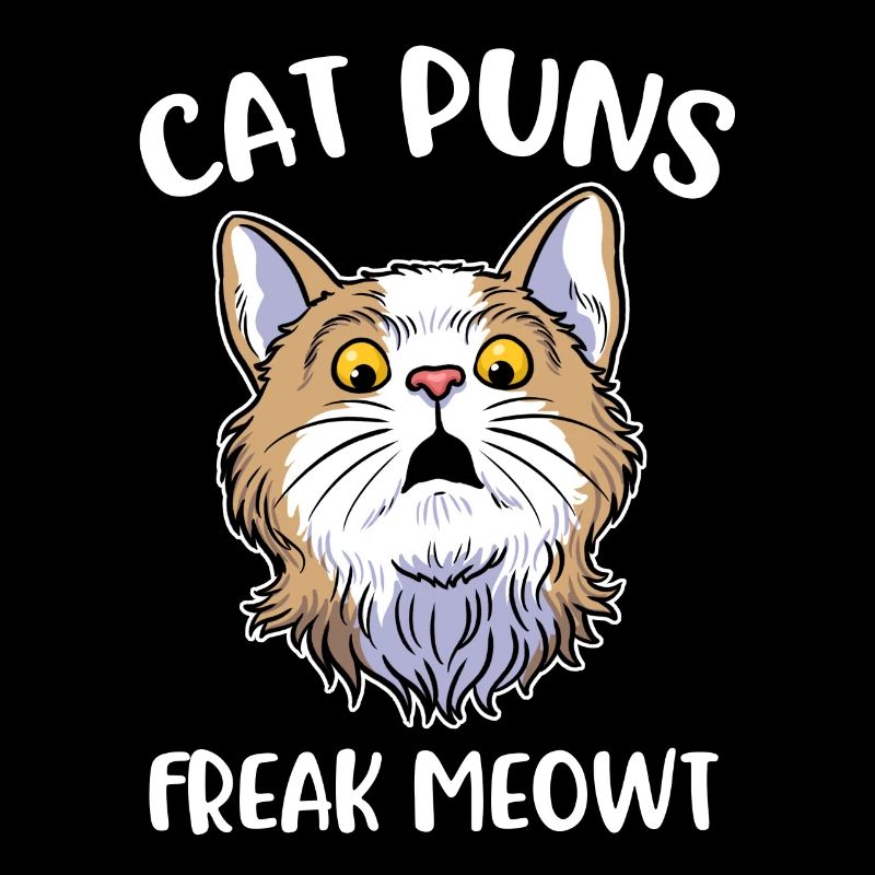 Cat Puns Freak Meowt Katze Geschenk