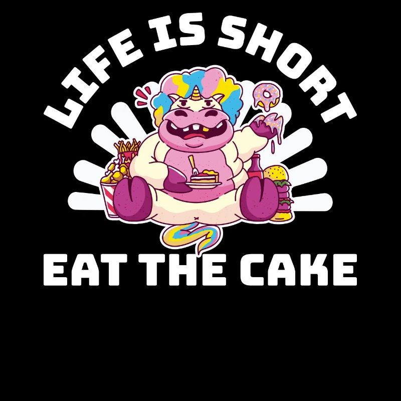 Life Is Short Eat The Cake Torte Geschenk