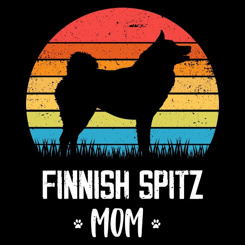 Finnish Spitz Mama Retro Vintage