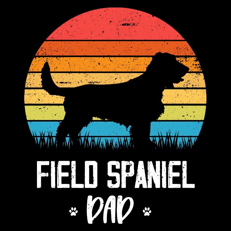 Feldspaniel Papa Retro Vintage