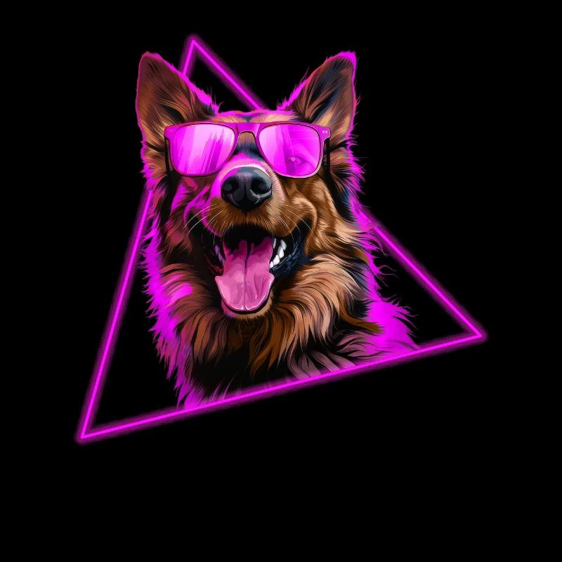 Deutscher Schäferhund mit Sonnenbrille