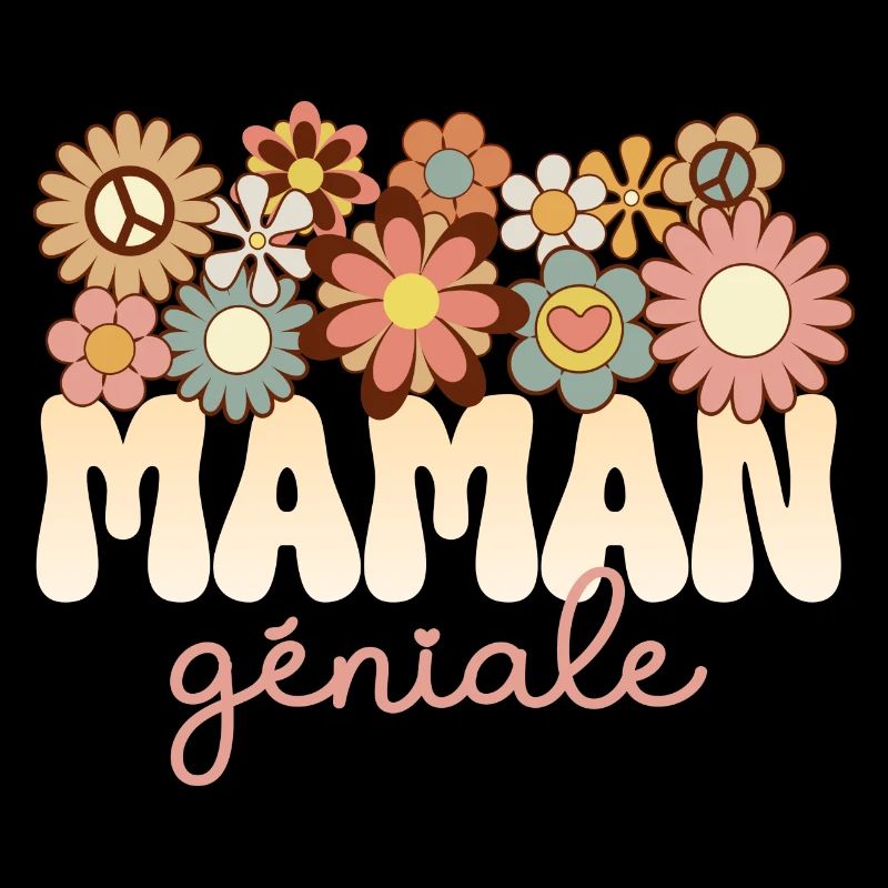 Mère Merveilleuse Maman Formidable Maman Géniale