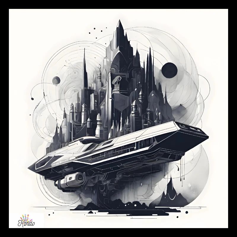 Sci fi city & ship