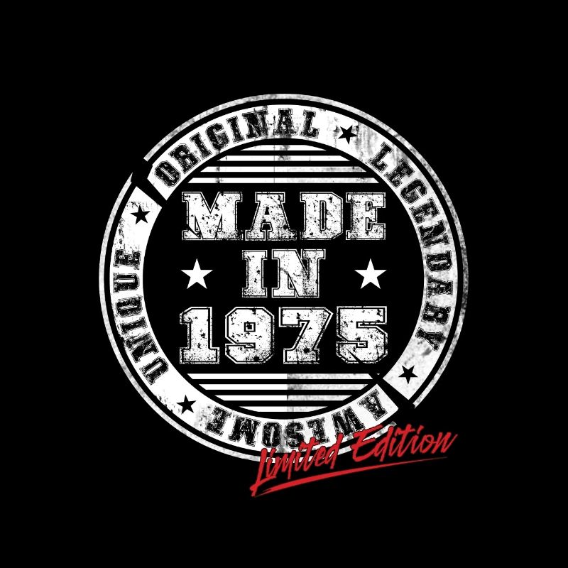 Retro Patch Vintage 1975 Birthday Gift