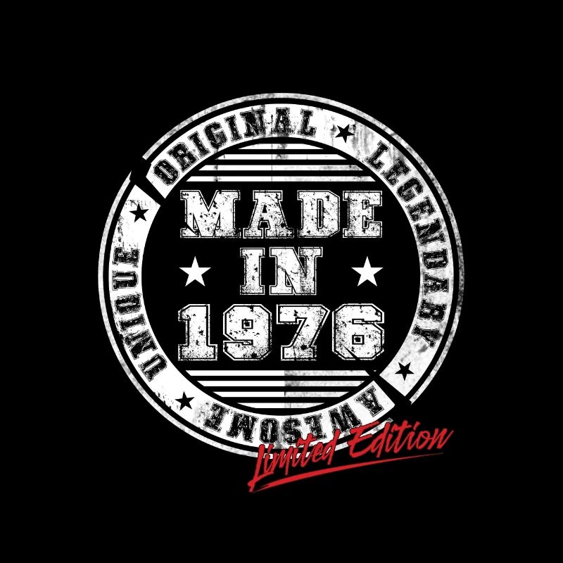 Retro Patch Vintage 1976 Birthday Gift