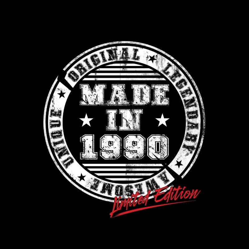 Retro Patch Vintage 1990's Birthday Gift
