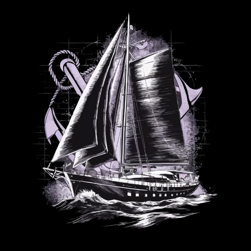 Segelboot mit Anker Geschenk