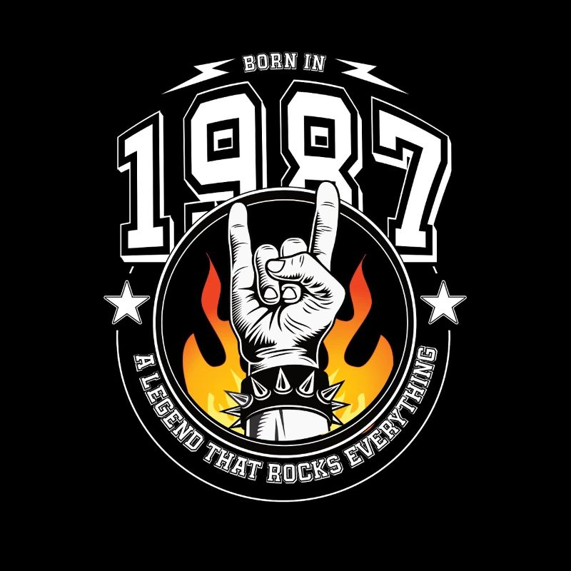 1987 Geburtstag, rockt alles