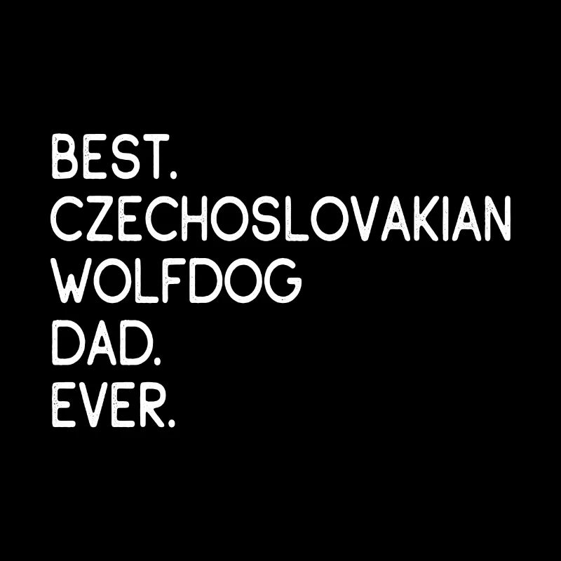 Papa chien-loup tchécoslovaque
