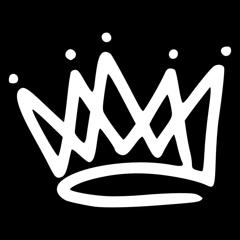 Emoji crown crowns sketch white