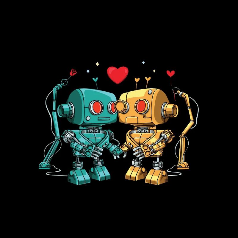 Robots in love for a robot engineer