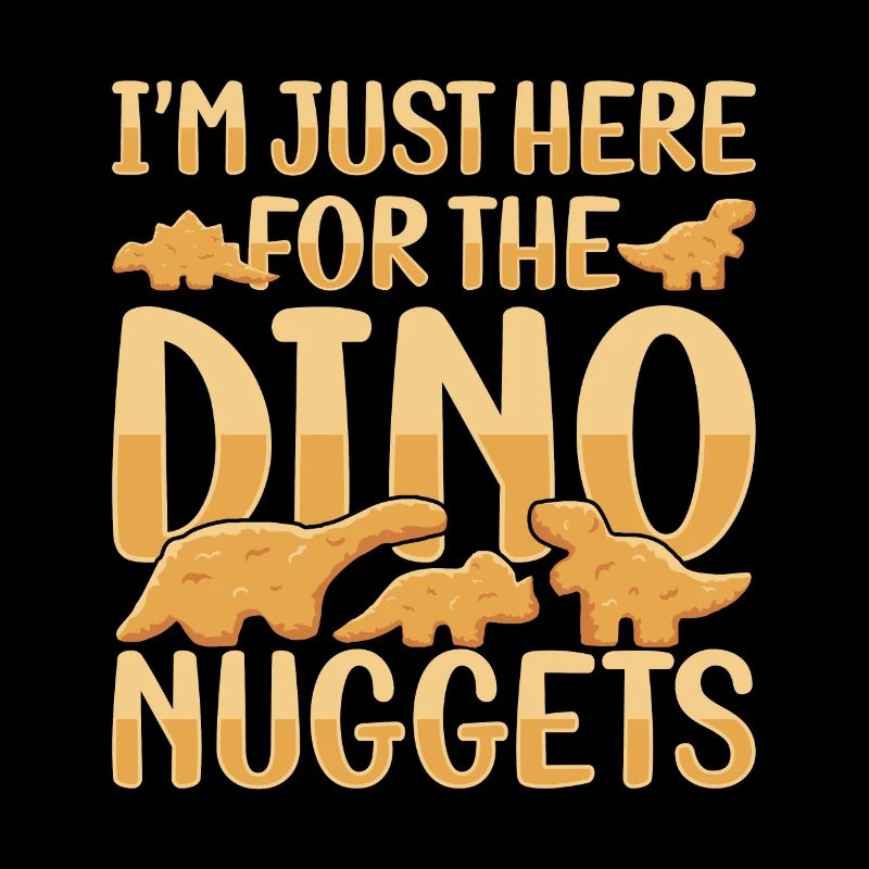 J’aime mon poulet en forme de dinosaure