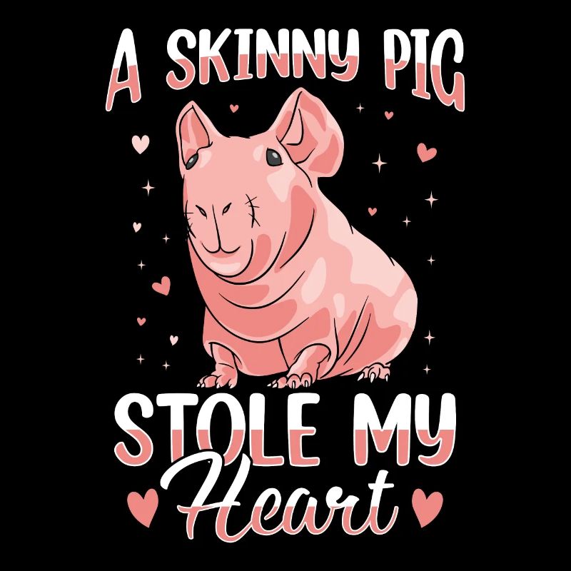 Cochon d’Inde sans poils Cochon maigre