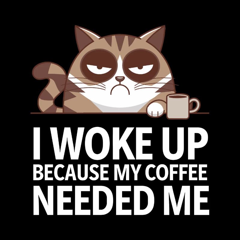 Funny Coffee Cats Saying