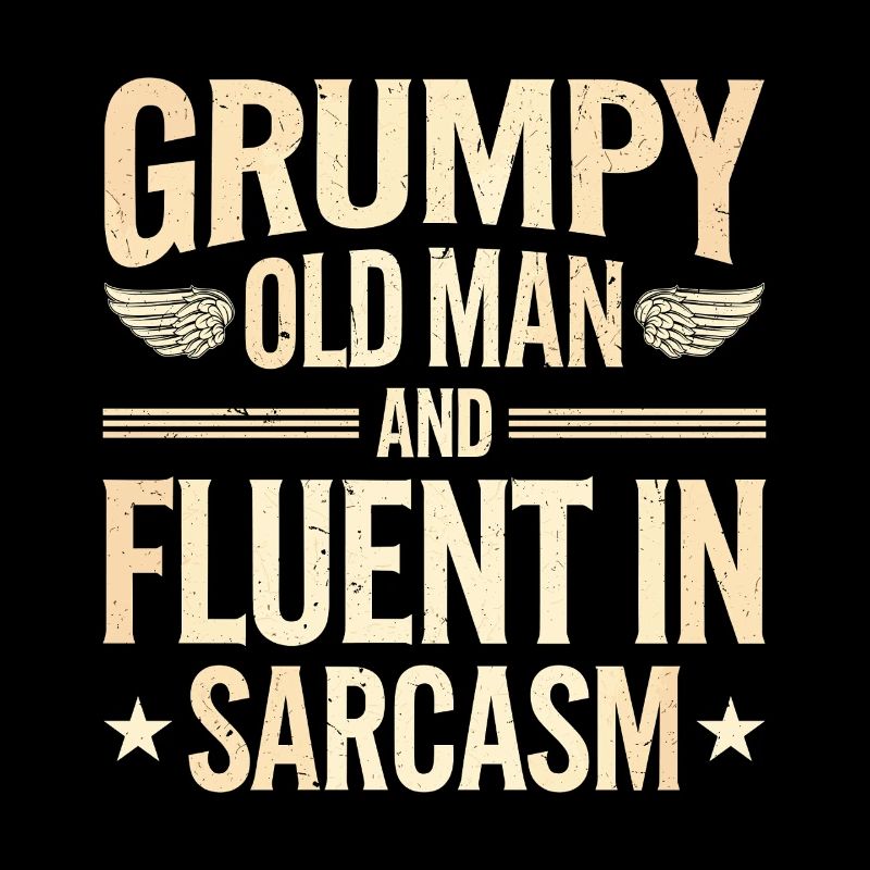 Mürrischer Alter Mann Grumpy