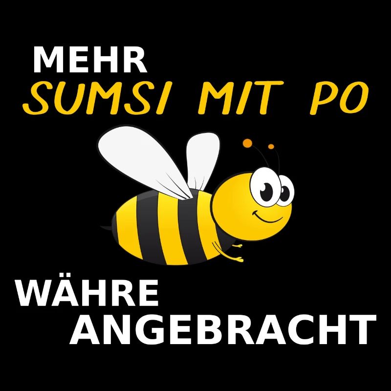 Lustiges Bienen Optimismus Sumsi mit Po Geschenk