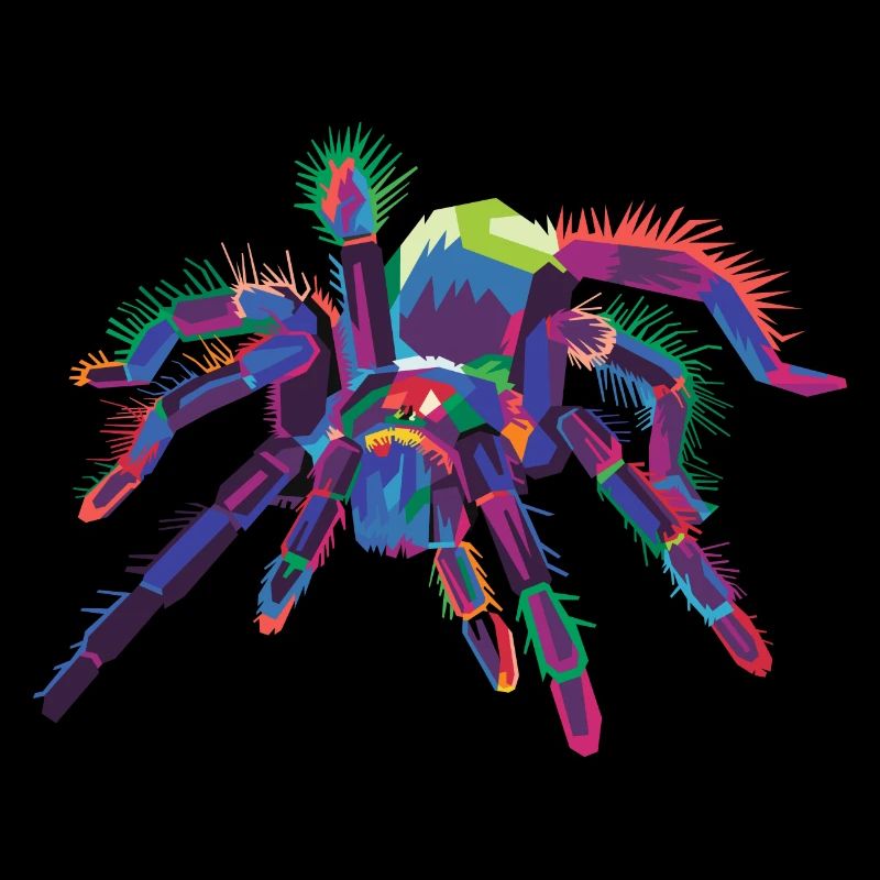 Bunte Spinne Pop Art Tarantel