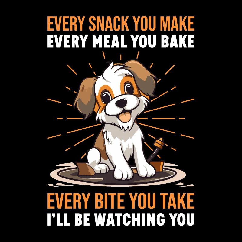 Chiens - Chaque collation que vous préparez, je vous surveillerai !