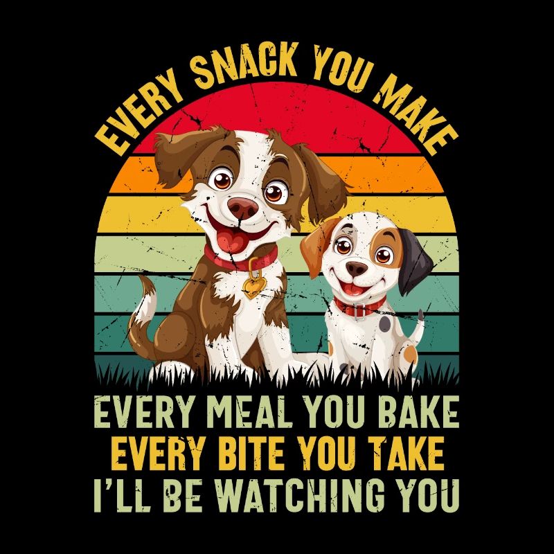 Chiens - Chaque collation que vous préparez, je vous surveillerai !