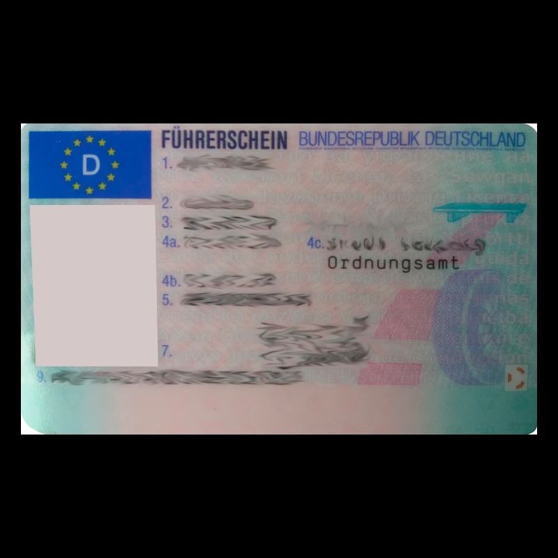 Driver's license front