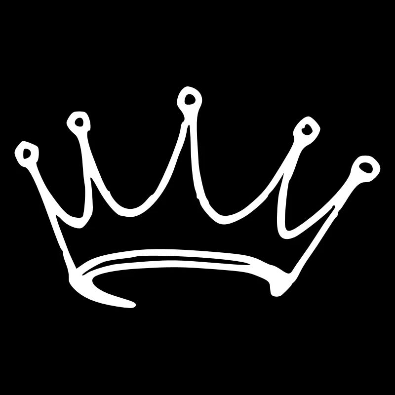 Drawn crown vector gift design