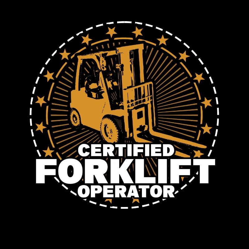 Vintage Forklift Operator Driver Trucker Forklift