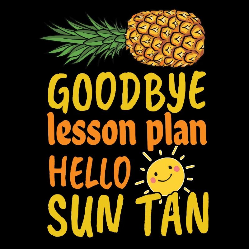 Ananas Sommertag der Schule Glückliche Letzte Sonne