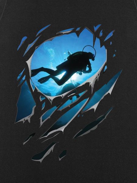 Ripped Diving Gift Cracks