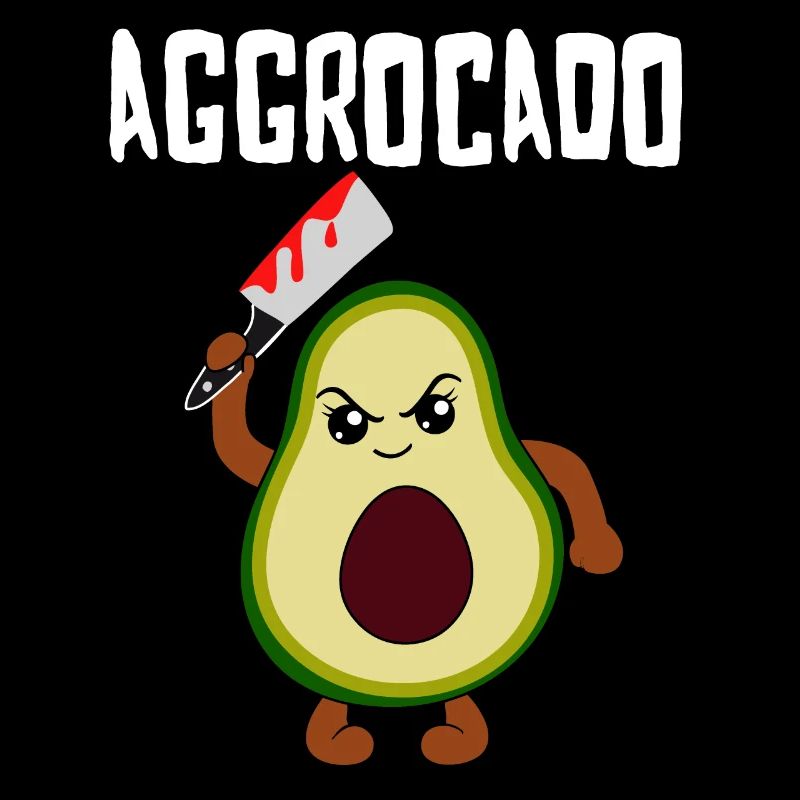 Evil Avocado Funny Vegetable Fruit Gift