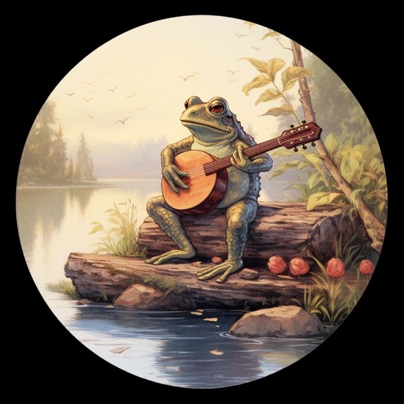 Frog joue du banjo