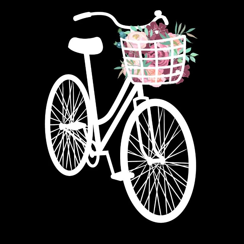 Vélo orné de fleurs