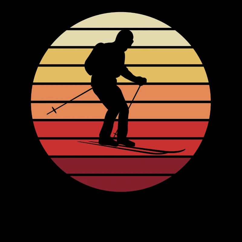 Coucher de soleil sur Ski cadeau