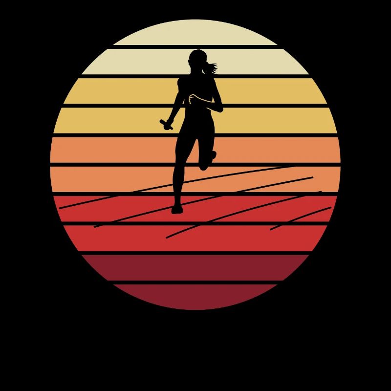 Passion pour la course à pied - Coucher de soleil et liberté