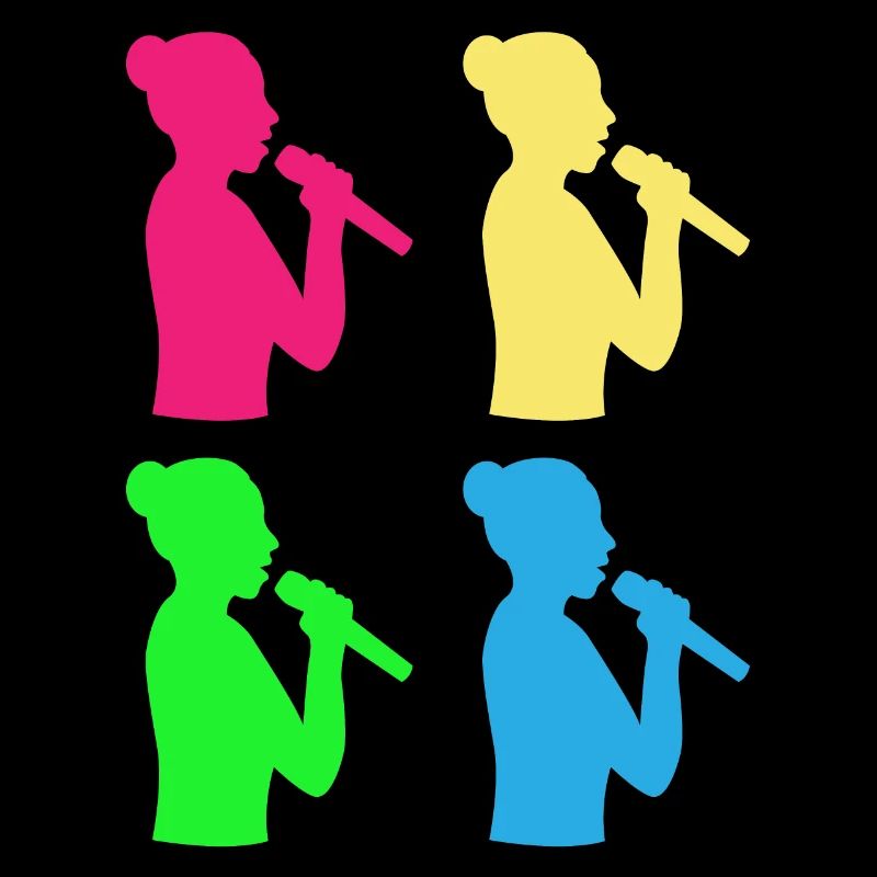 Chœur coloré variété chant - cadeau
