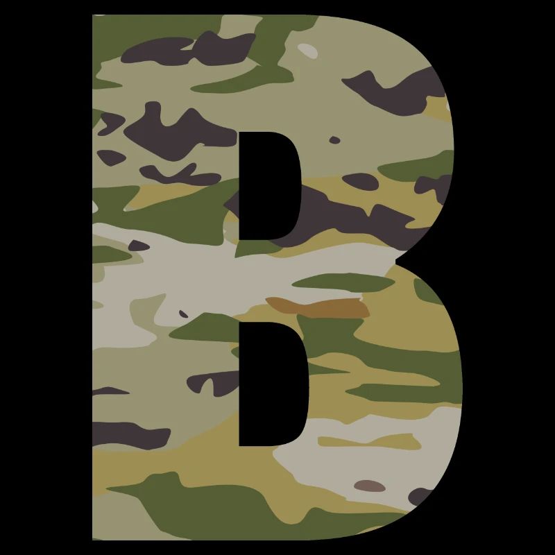Lettre de camouflage B