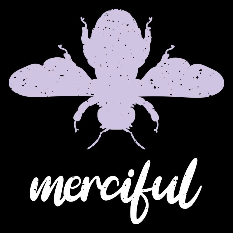 Lila Pastell Bee Merciful Biene Be Merciful