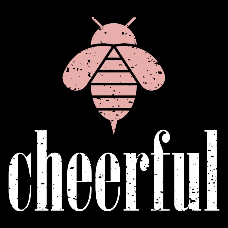 Pink Bee Cheerful Bee Be Cheerful