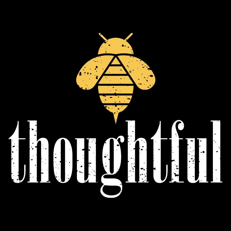 Abeille jaune Abeille réfléchie Soyez réfléchi