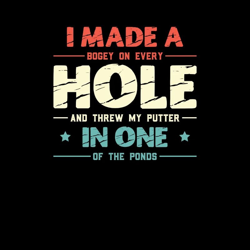 Golfer Ik maakte bogey op elke hole grappig