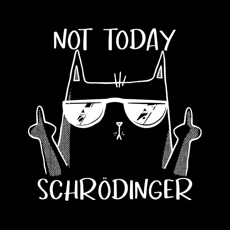 Not today Schrödinger coole Katze