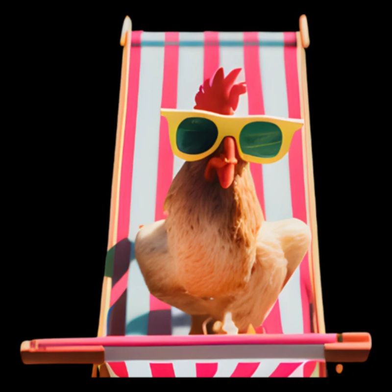 Huhn, Sommer Sonne Ferienzeit