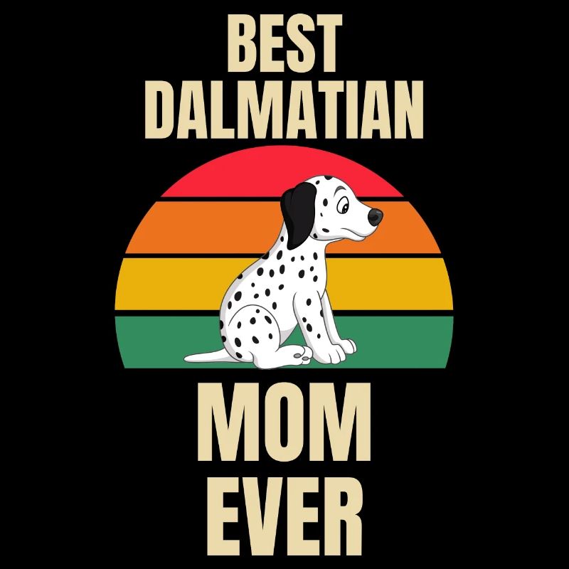 Hundehalter Hunde Mama Muttertag Retro Dalmatiner