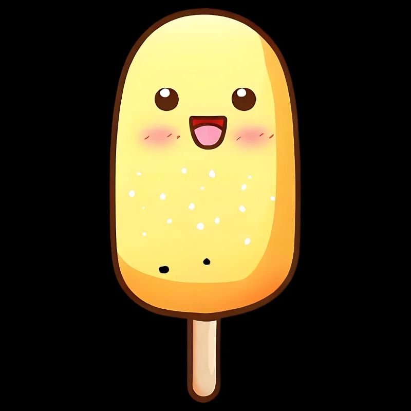 Chien de maïs Kawaii