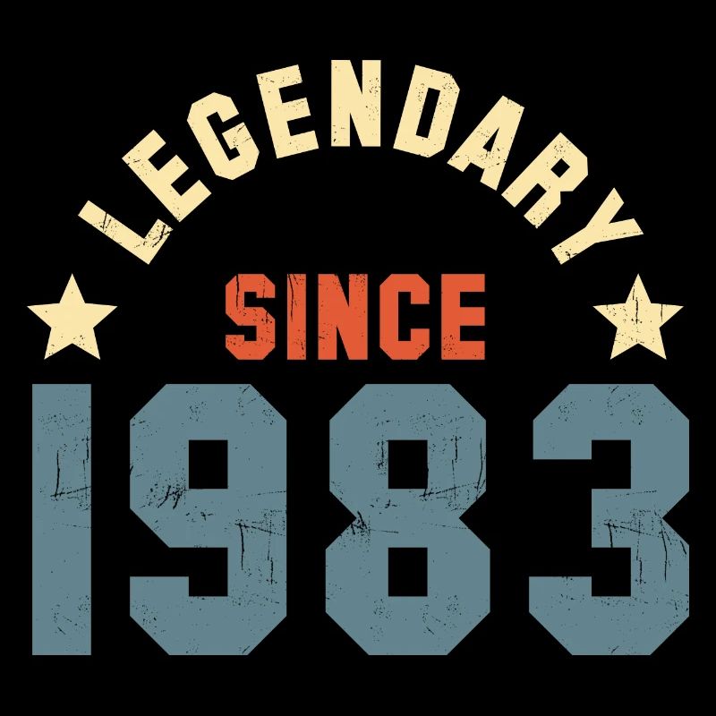 Vintage Legendary since 1983 Geburtstag Retro