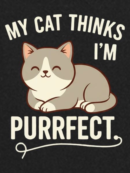 Purrrfect Cat Thinks I'm purrfect
