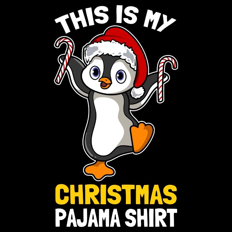 C’est ma chemise de pyjama de Noël Mignon Pingouin
