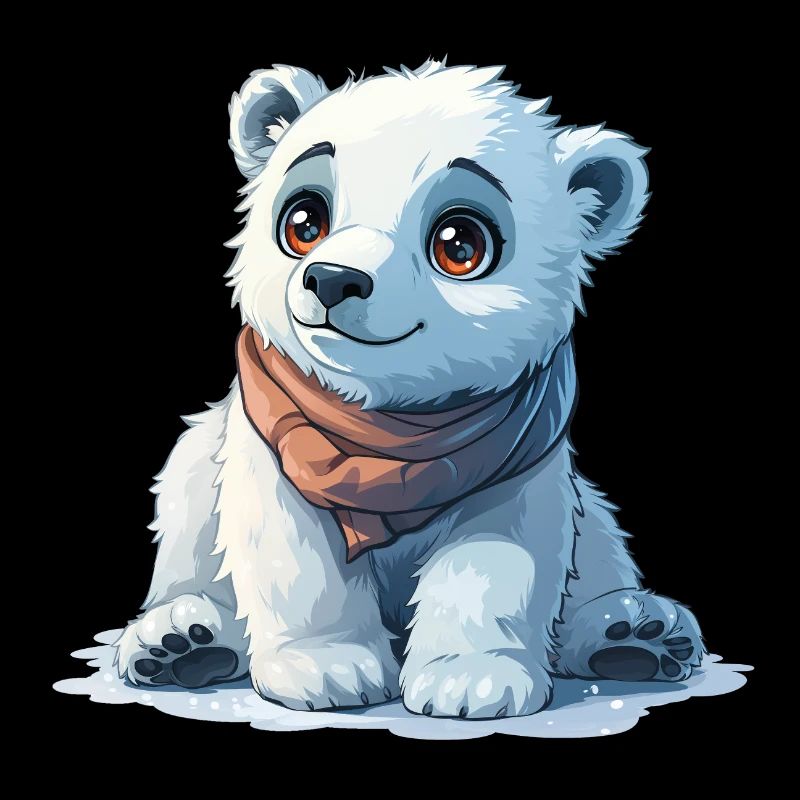 Niedliches kleines Eisbären Baby