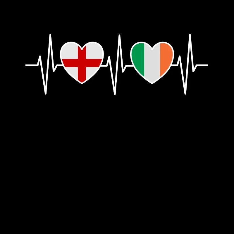 Drapeaux du drapeau irlandais de l’Angleterre et de l’Irlande
