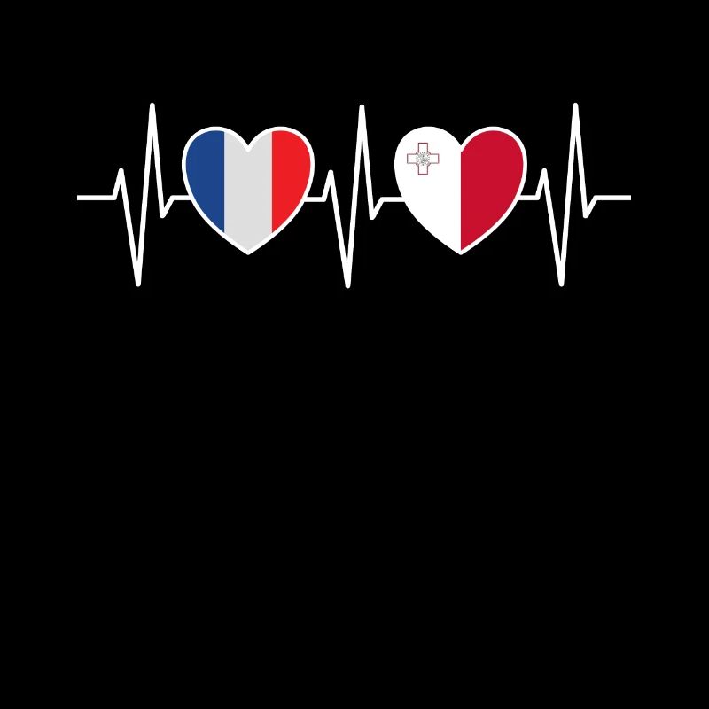 France et Malte Drapeaux maltais