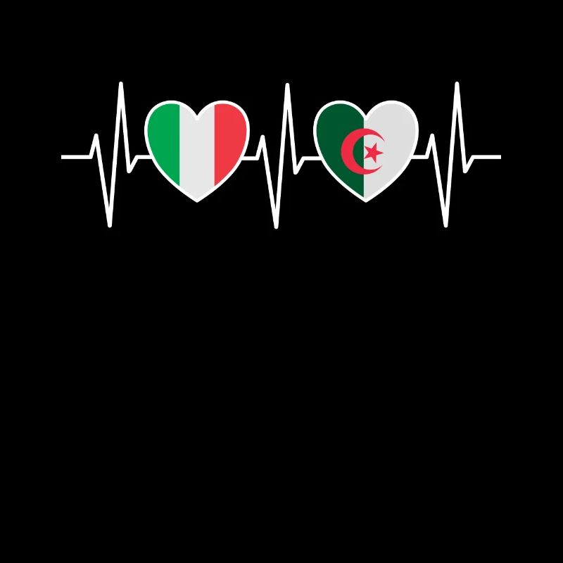 Italie et Algérie Drapeau algérien Drapeaux